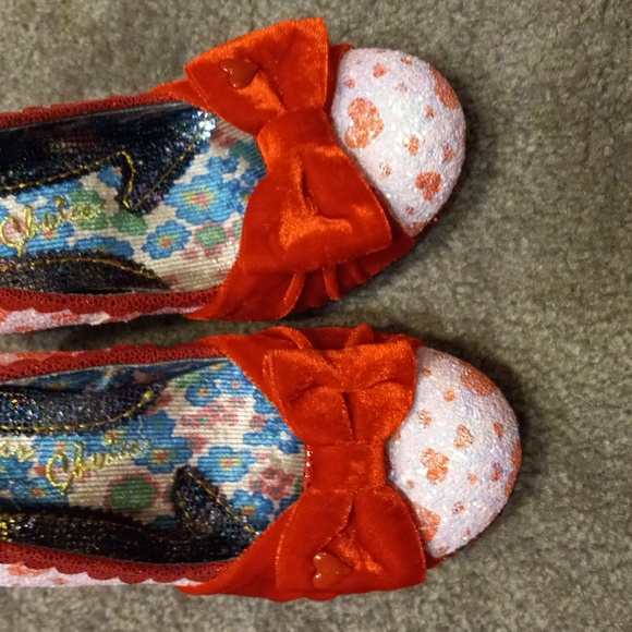 NEW Glitter & Velvet HEART SHAPED HEELS 'You Have My Heart', Size 42 US 11.5 - Picture 7 of 12